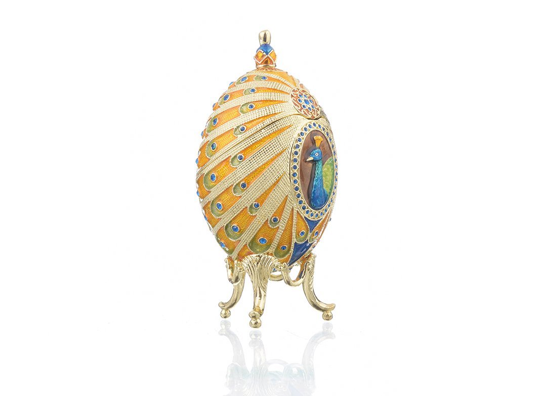 Colorful Peacock Faberge Egg faberge Keren Kopal