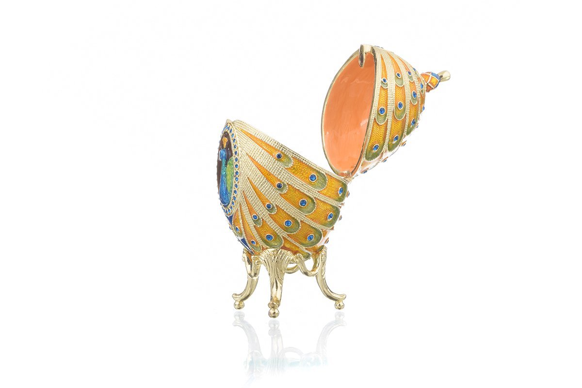 Colorful Peacock Faberge Egg faberge Keren Kopal