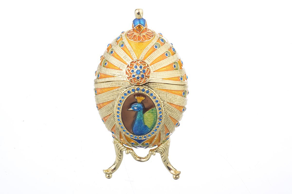 Colorful Peacock Faberge Egg faberge Keren Kopal