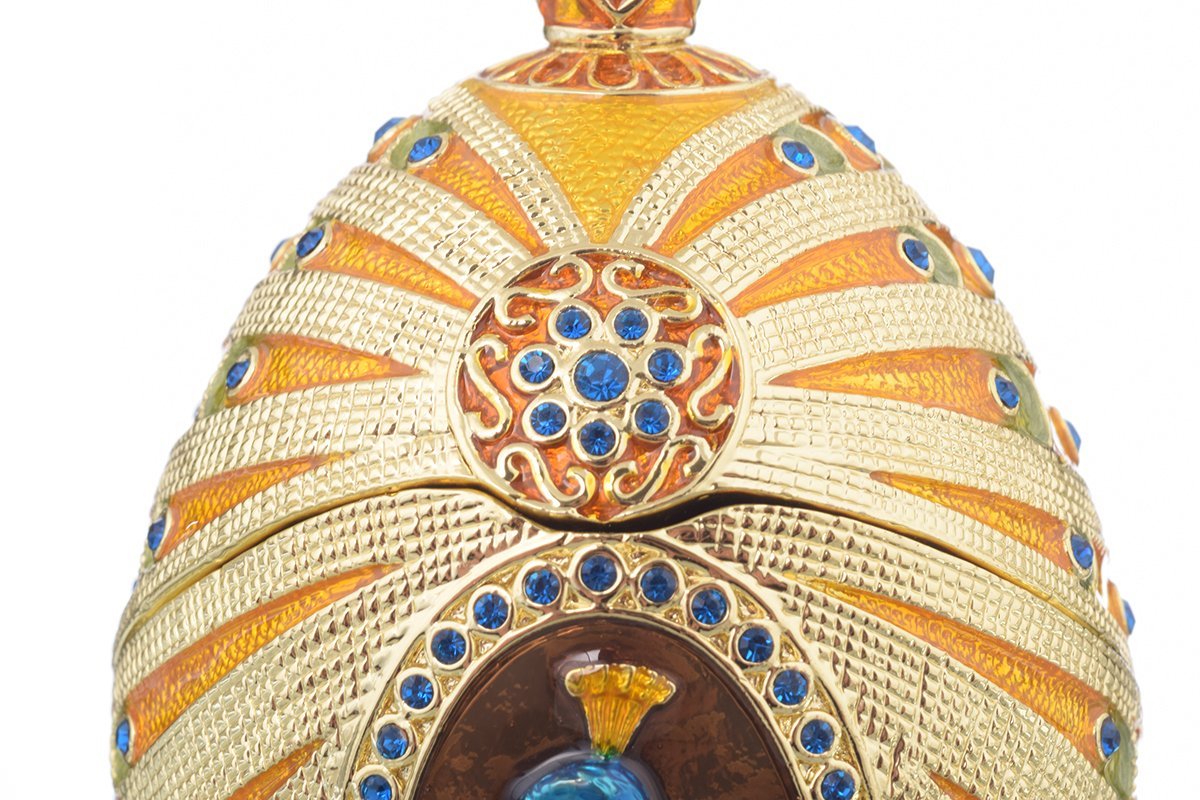 Colorful Peacock Faberge Egg faberge Keren Kopal