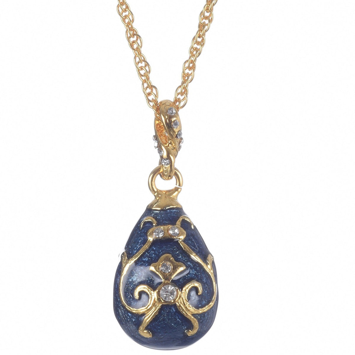 Blue Egg Pendant Necklace jewelry Keren Kopal