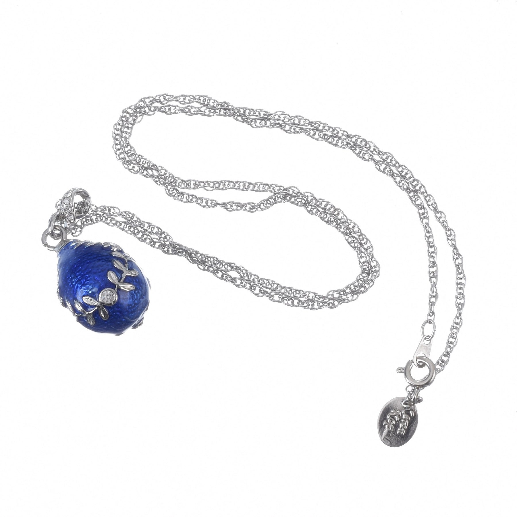 Blue Egg Pendant Necklace jewelry Keren Kopal