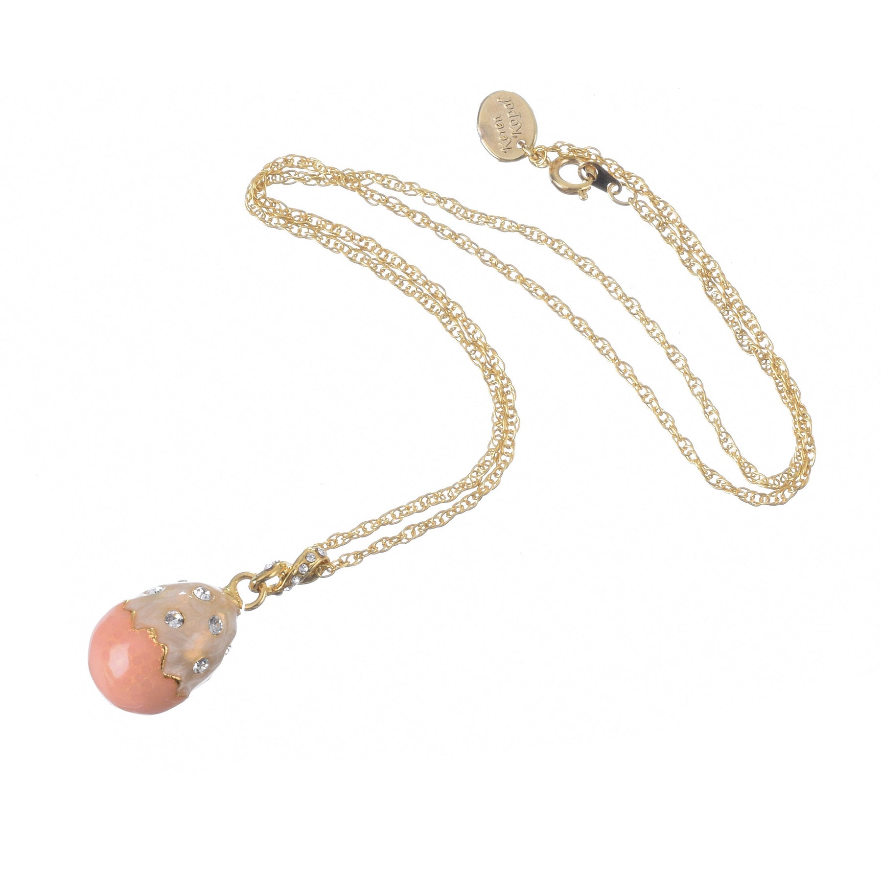 Keren Kopal Pink Egg Pendant Necklace