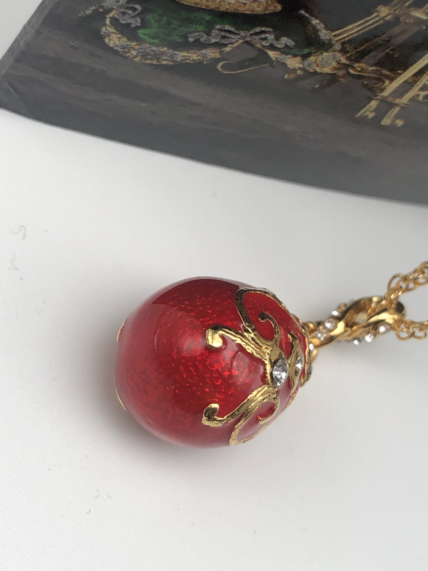 Keren Kopal Red Egg Pendant Necklace