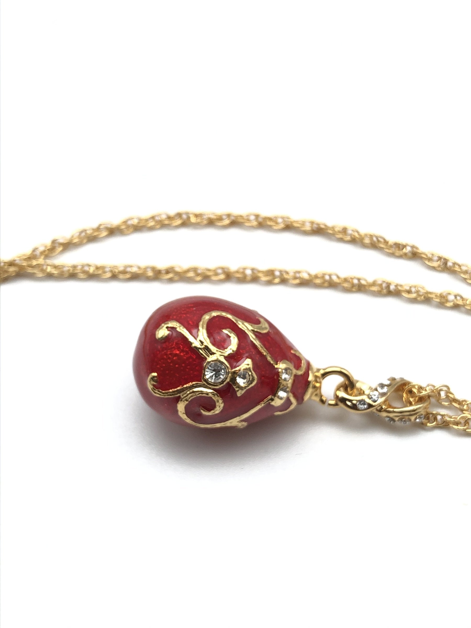 Keren Kopal Red Egg Pendant Necklace