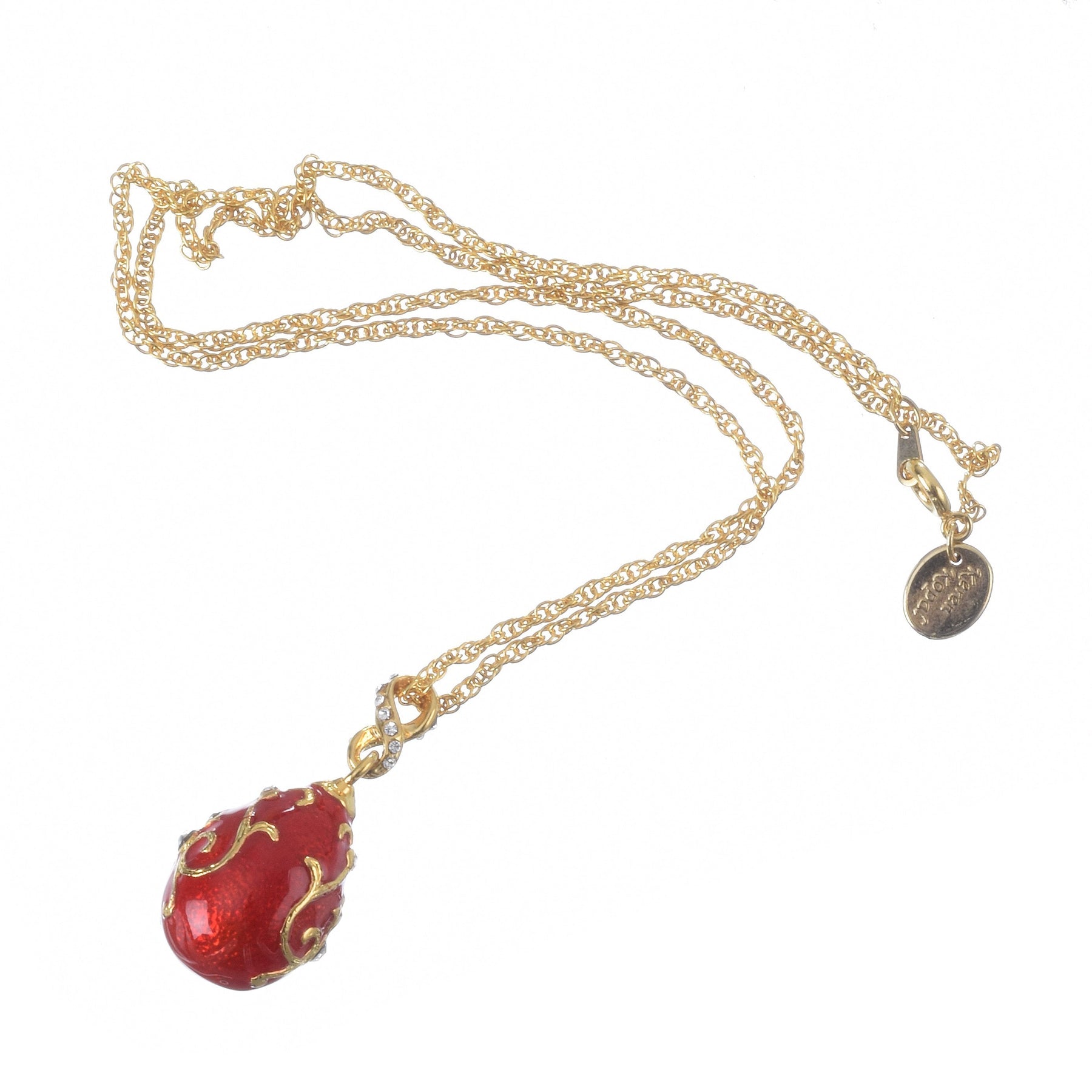 Keren Kopal Red Egg Pendant Necklace