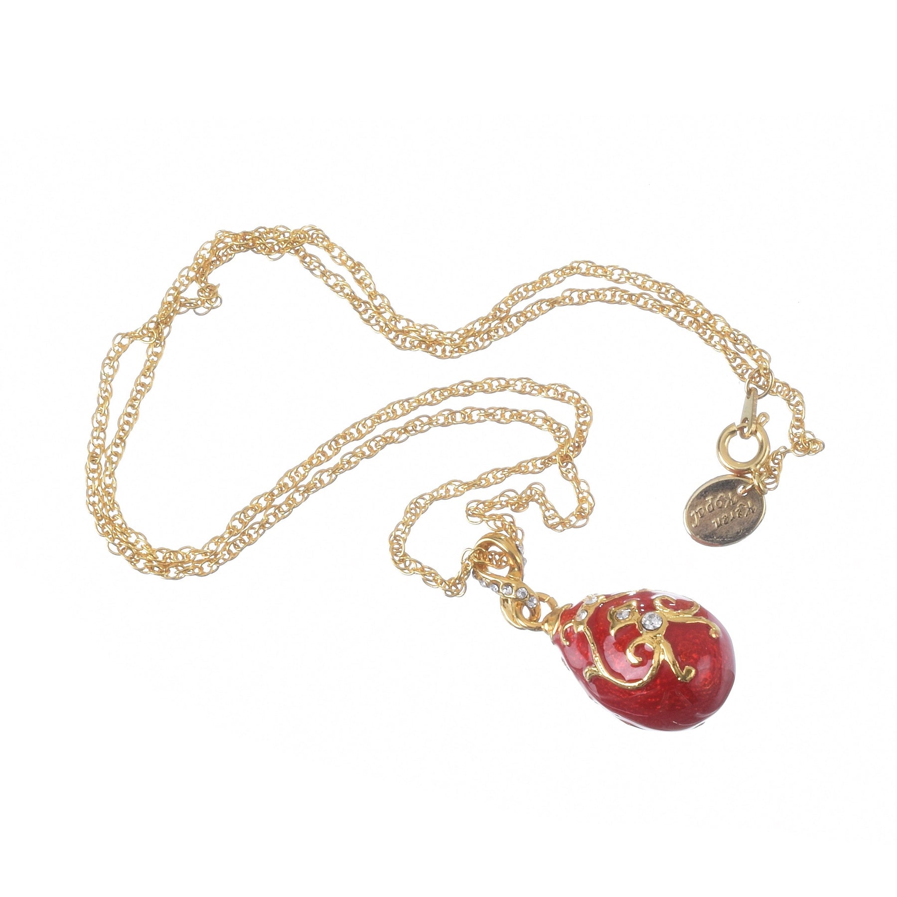 Keren Kopal Red Egg Pendant Necklace