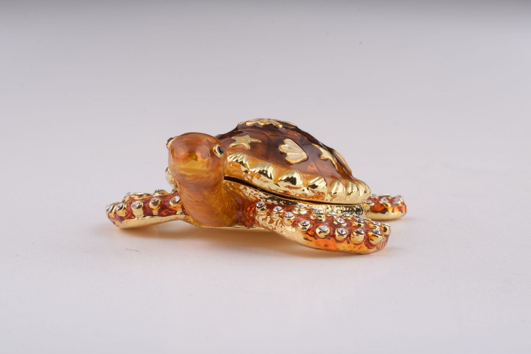 Brown Sea Turtle trinket box Keren Kopal