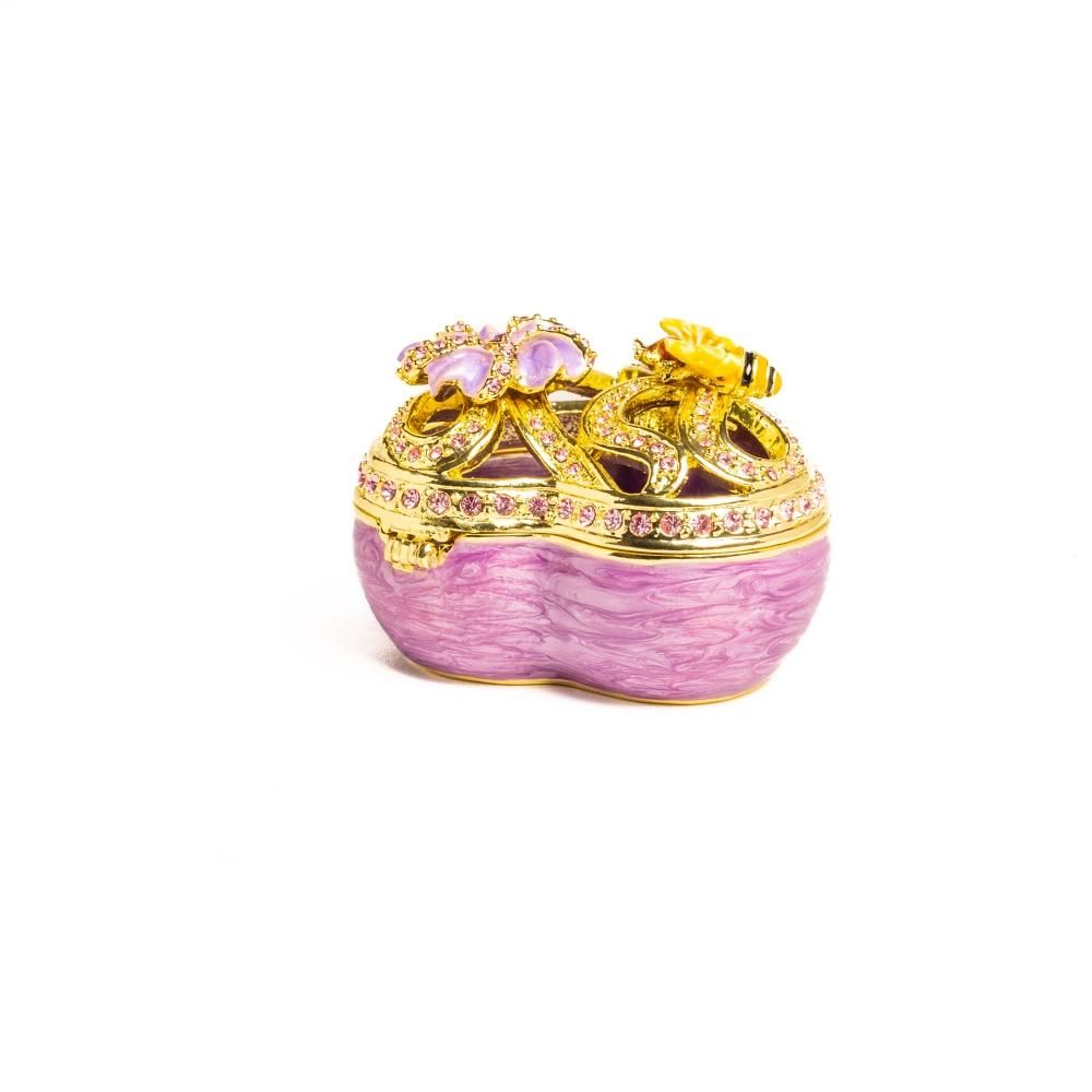 Keren Kopal Golden Purple Heart Decorative Box