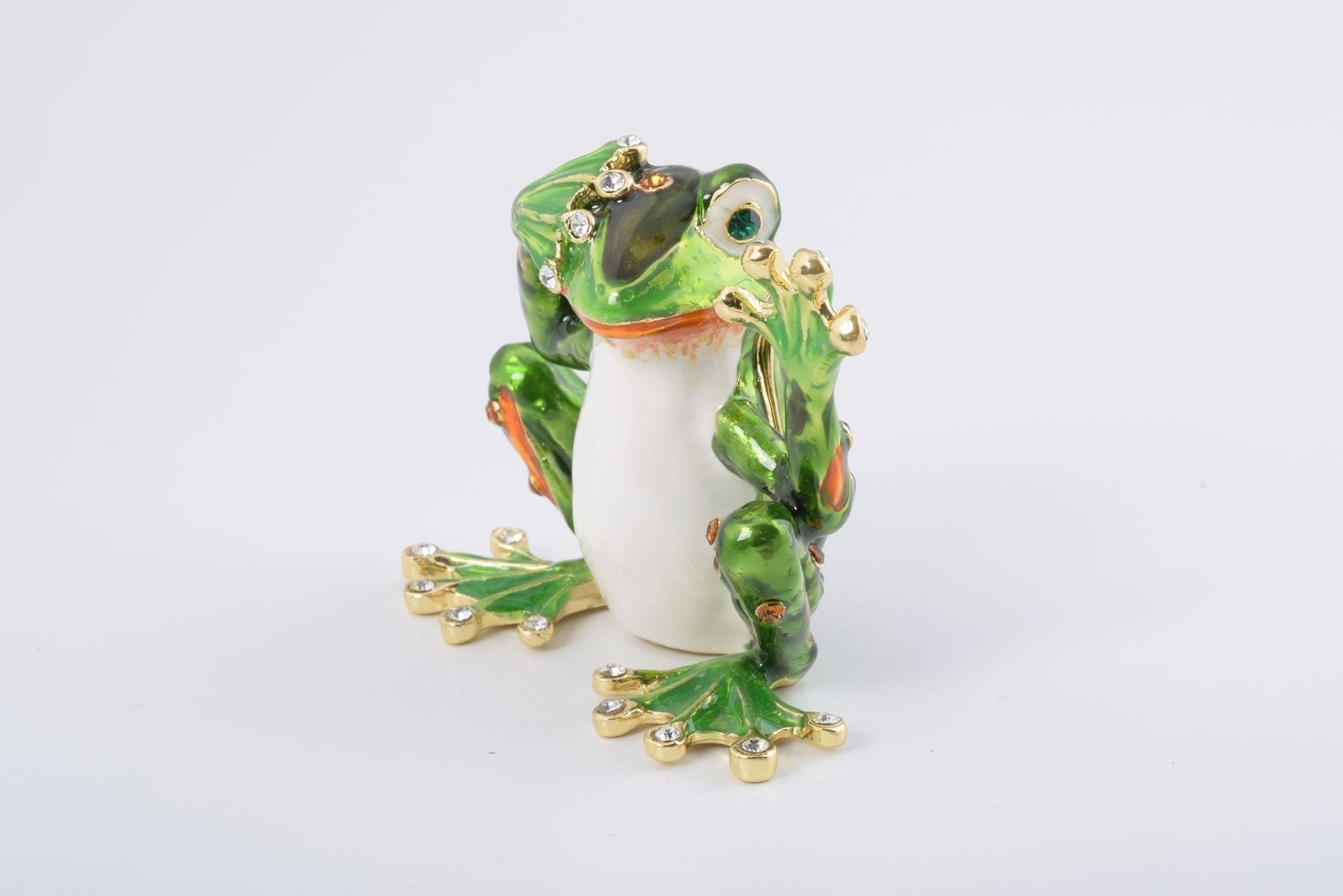 Green Frog See No Evil trinket box Keren Kopal