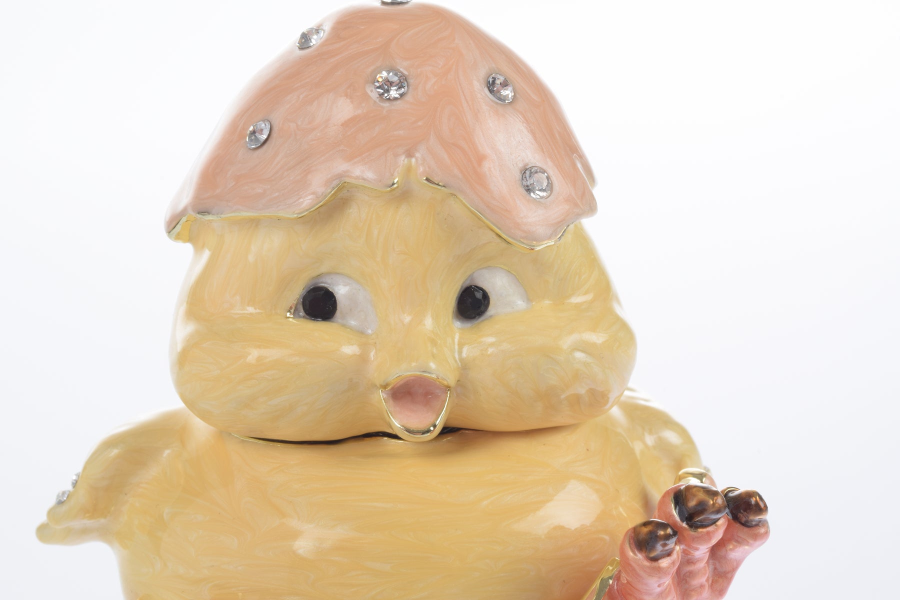 Keren Kopal A chick hatches from an egg Trinket Box