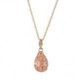 Keren Kopal Pink & Gold Egg Pendant Gold Necklace