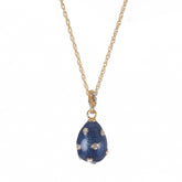 Keren Kopal Gold & Blue Egg Pendant Necklace