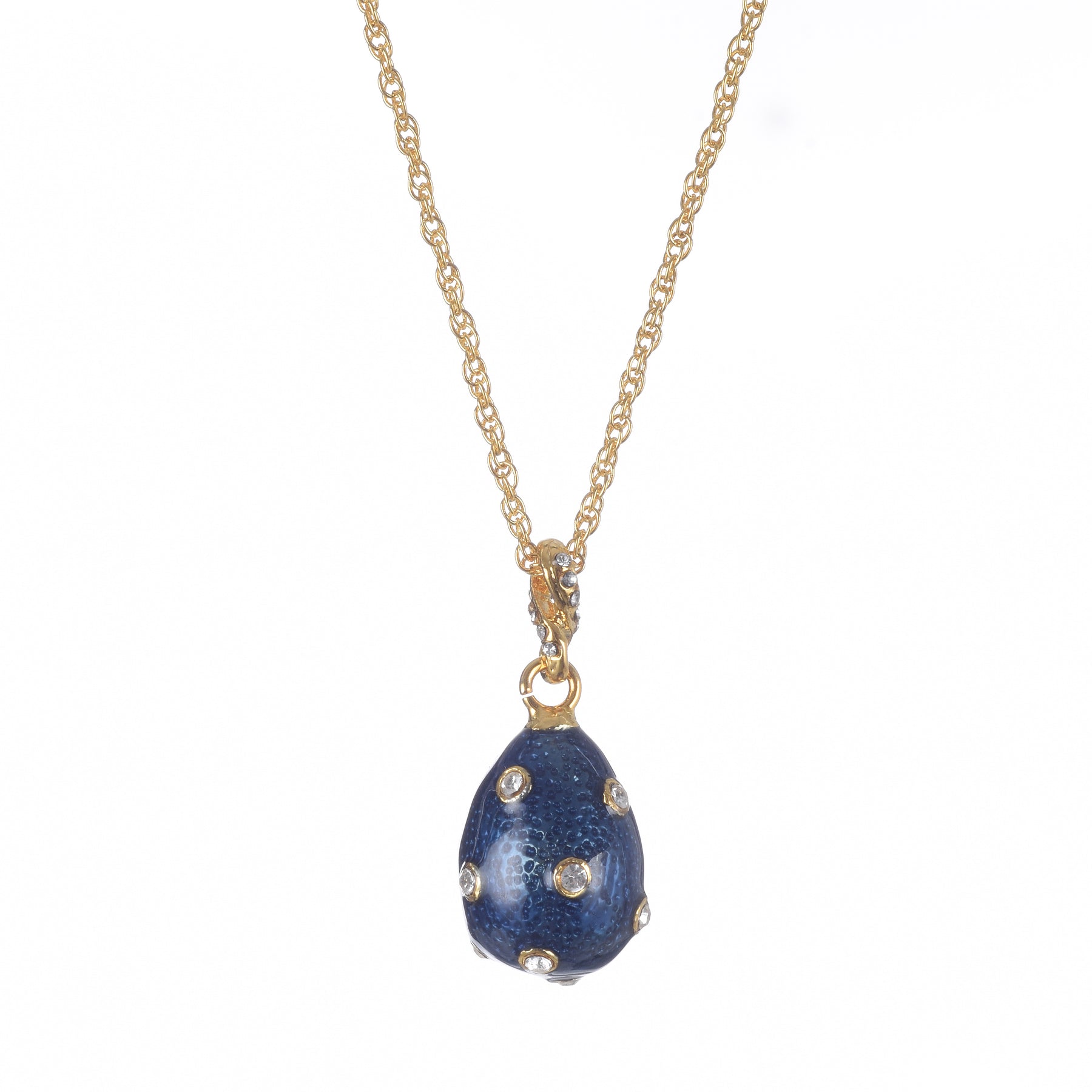 Keren Kopal Gold & Blue Egg Pendant Necklace