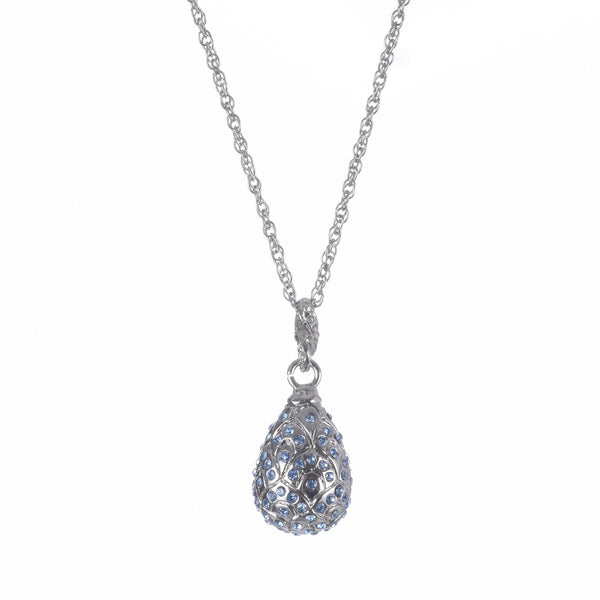 Collier Pendentif Œuf en Argent