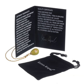 Keren Kopal Yellow Egg Star of David Pendant Gold Necklace