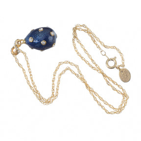 Keren Kopal Gold & Blue Egg Pendant Necklace