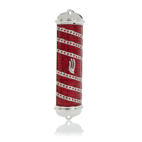 Red Modern Mezuzah