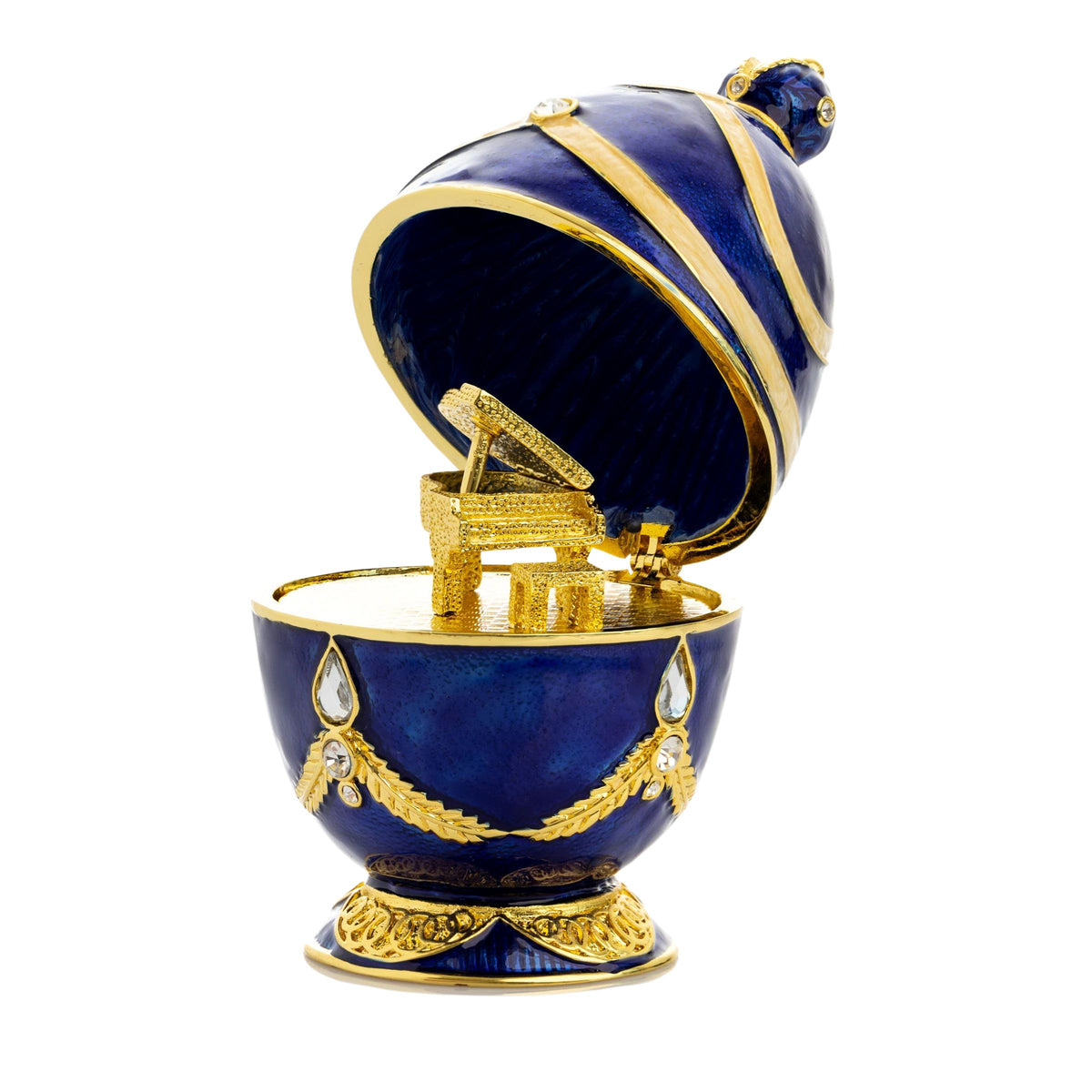 Blue Egg with Golden Piano Surprise | Keren Kopal