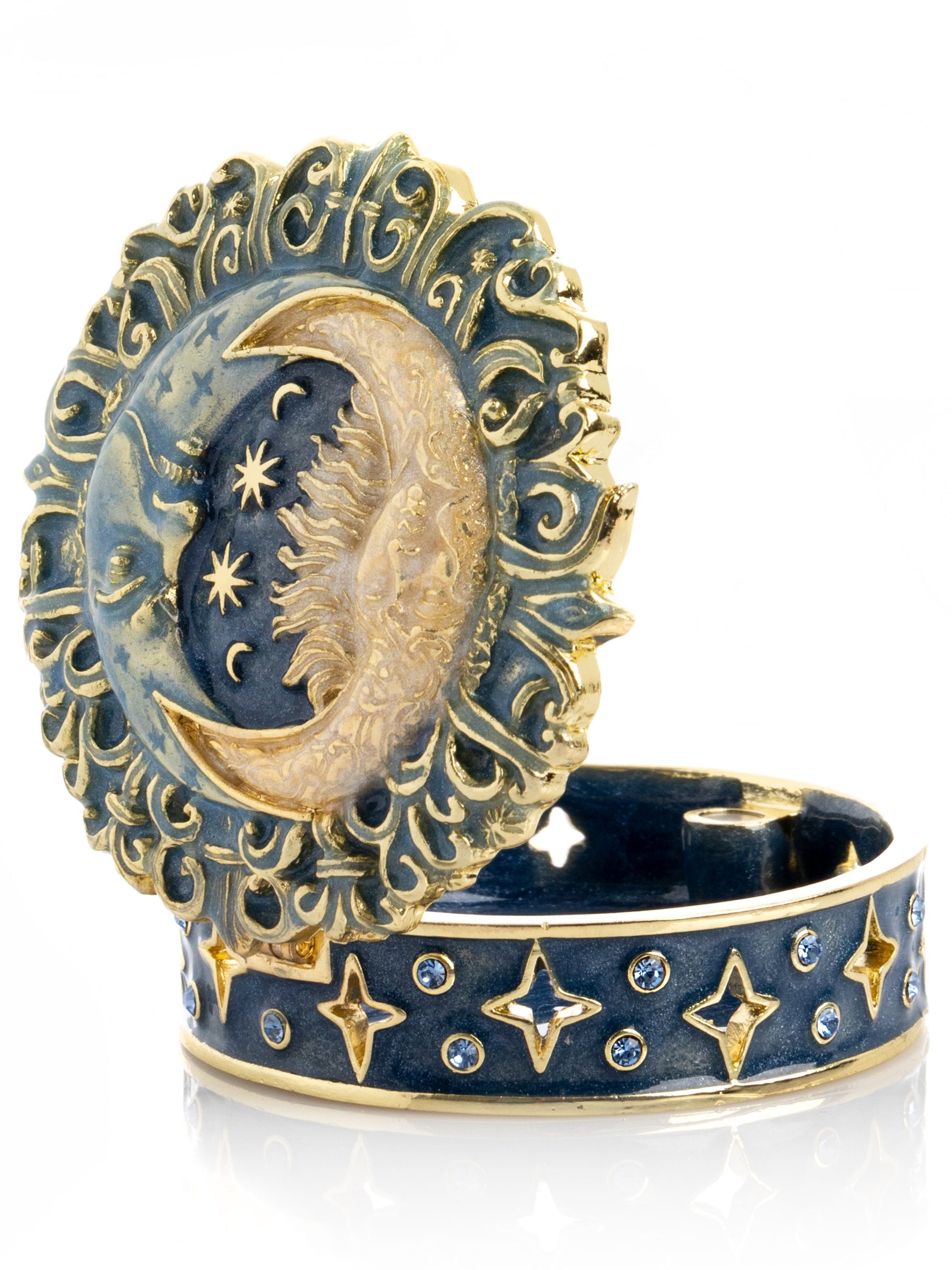 Keren Kopal Celestial Sun and Moon Trinket Box
