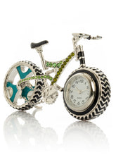 Bicycle clock with Green crystals