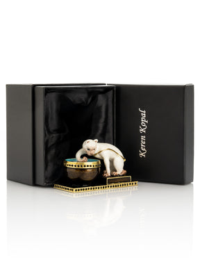 Curious Cat  & Fish Limited edition of 250 Trinket Box