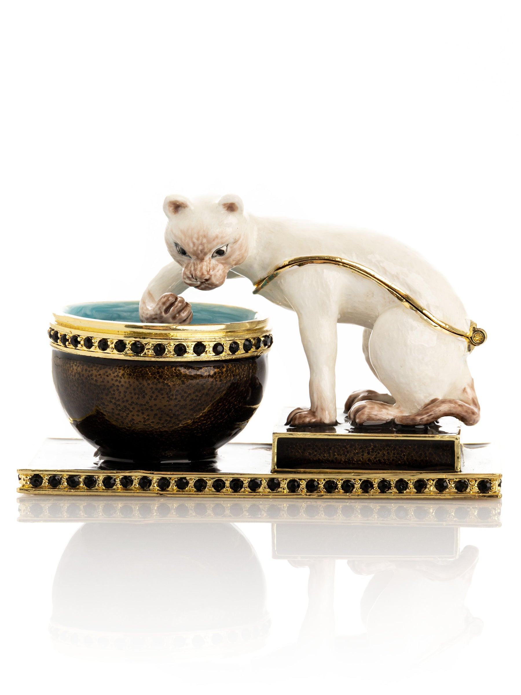 Curious Cat  & Fish Limited edition of 250 Trinket Box