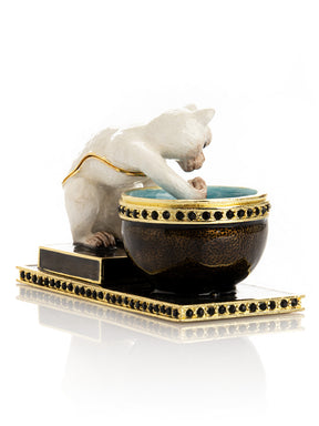 Curious Cat  & Fish Limited edition of 250 Trinket Box