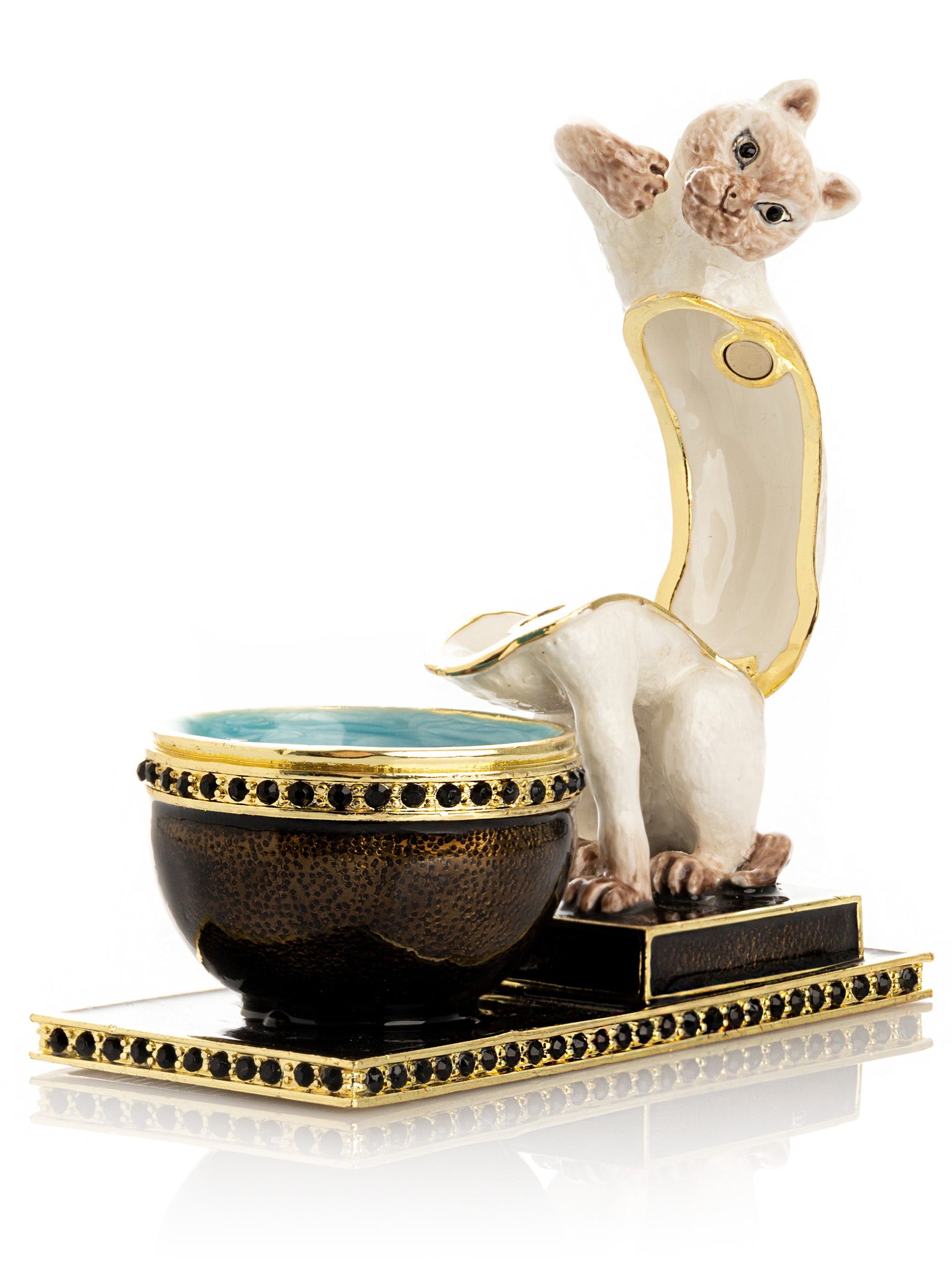 Curious Cat  & Fish Limited edition of 250 Trinket Box