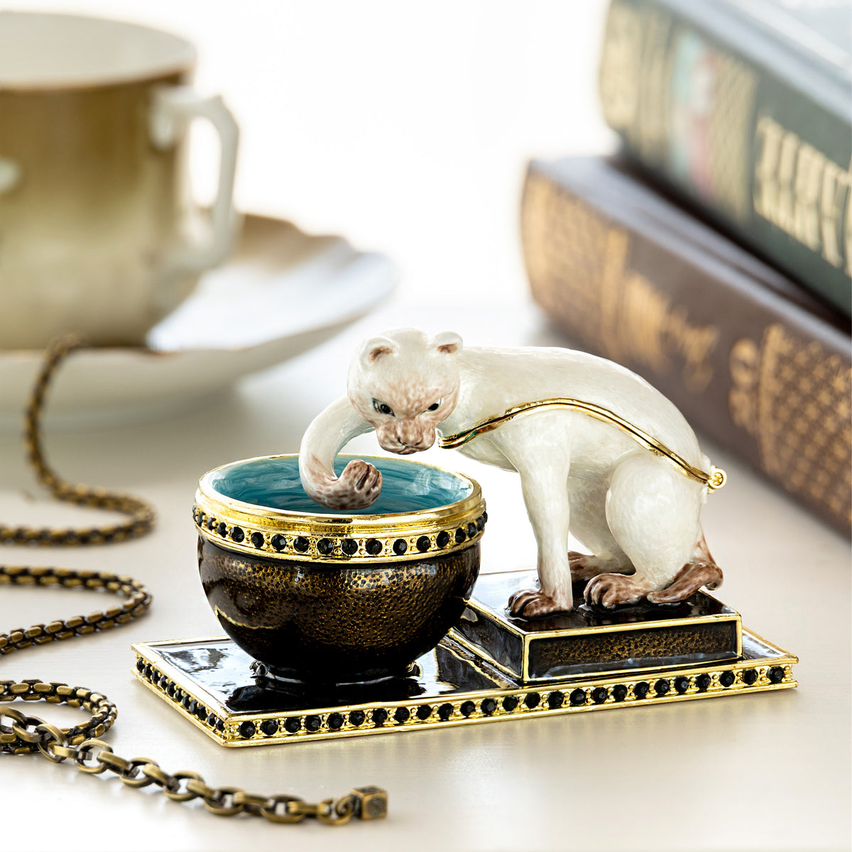 Curious Cat & Fish Limited Edition Trinket Box | Keren Kopal