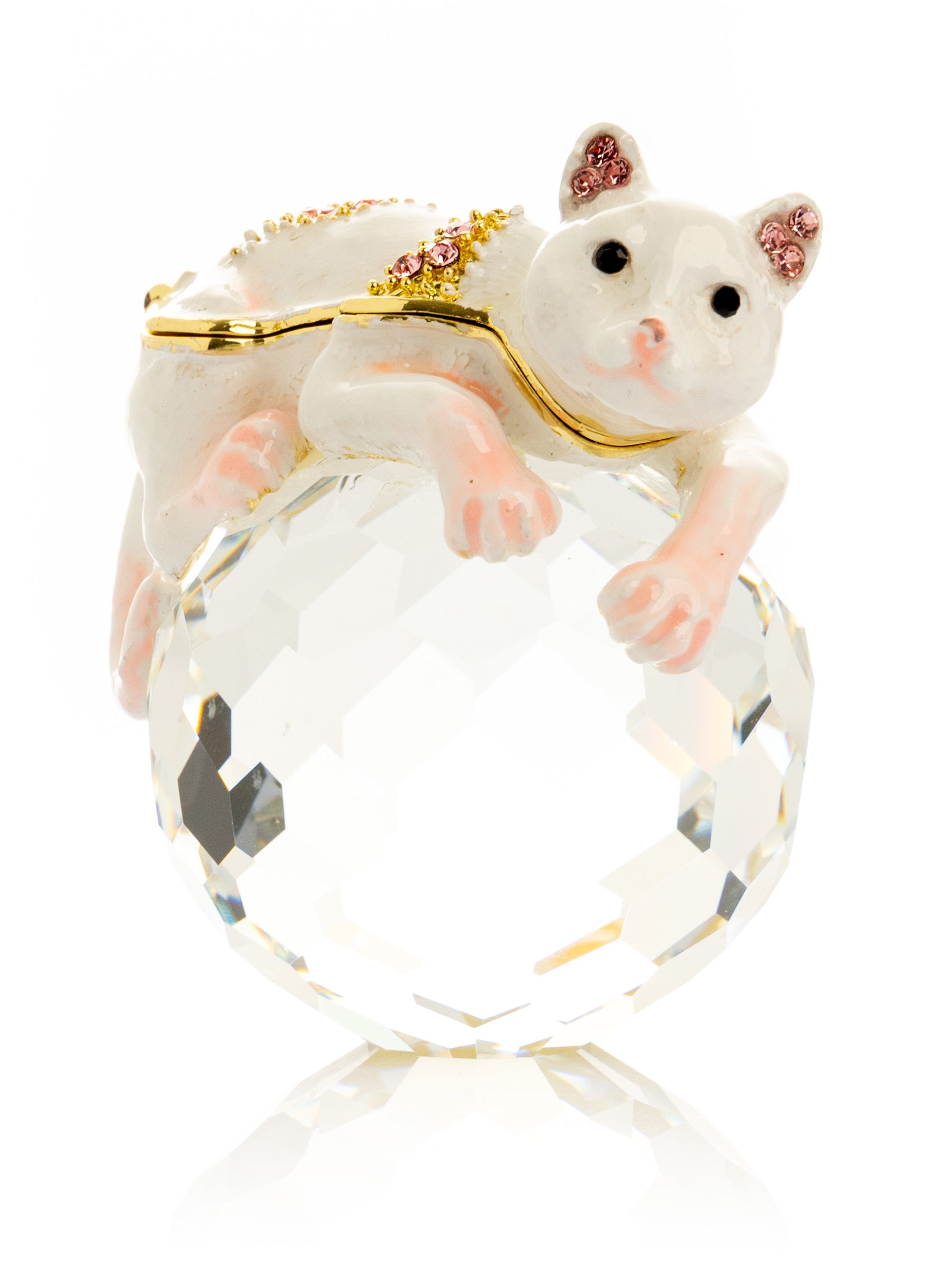 Keren Kopal White Cat on Crystal