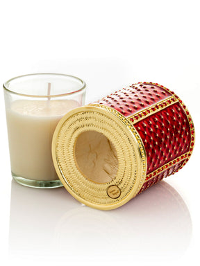 Keren Kopal Red Decorated Candle Holder
