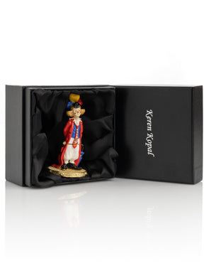 Funny Circus Clown with Umbrella trinket box