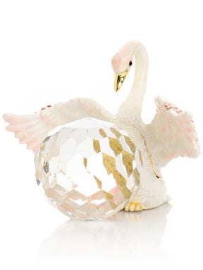 Keren Kopal White Swan Holding Crystal