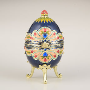 Blue Colorful Russian Egg