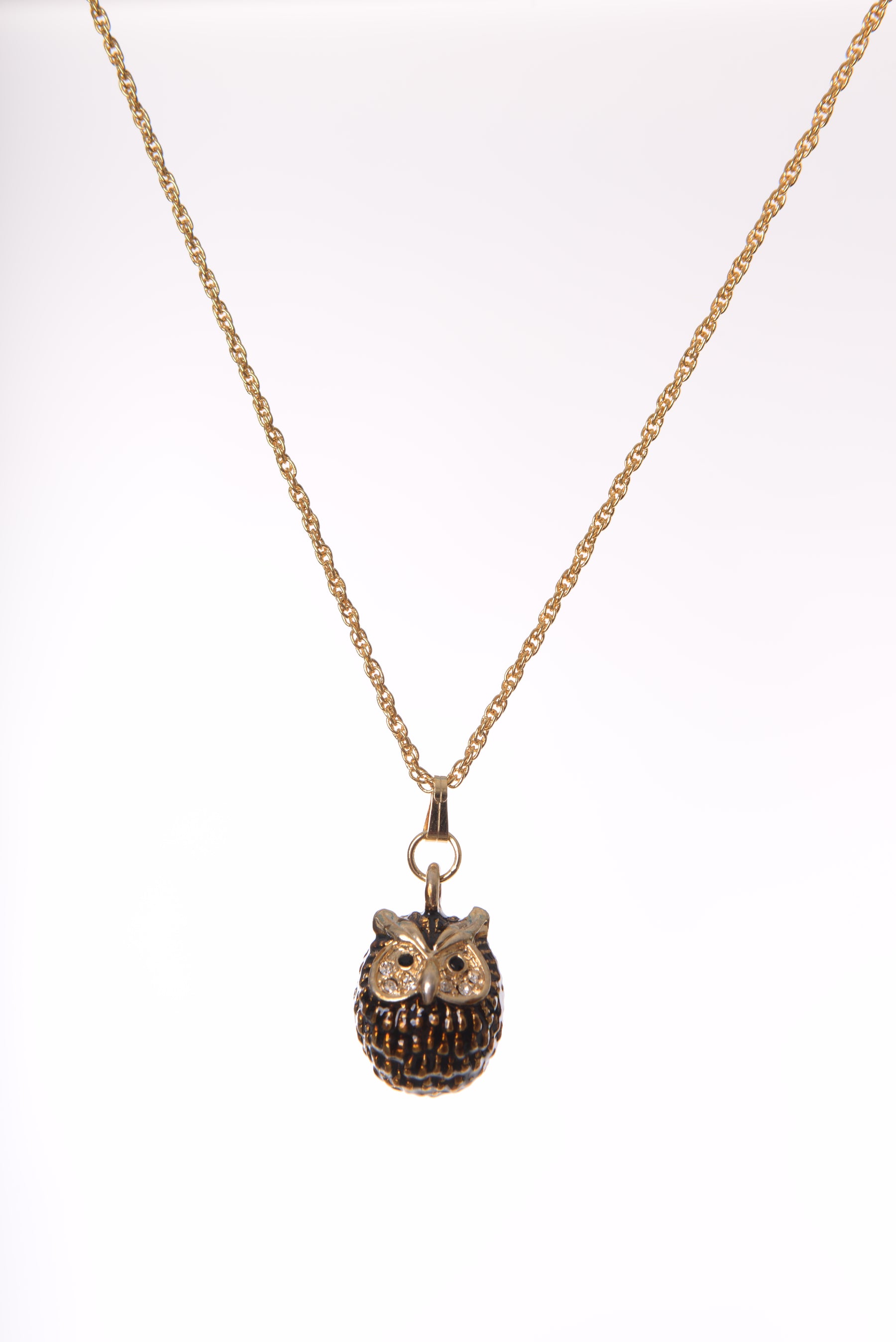 Keren Kopal Owl Charm Pendant Necklace