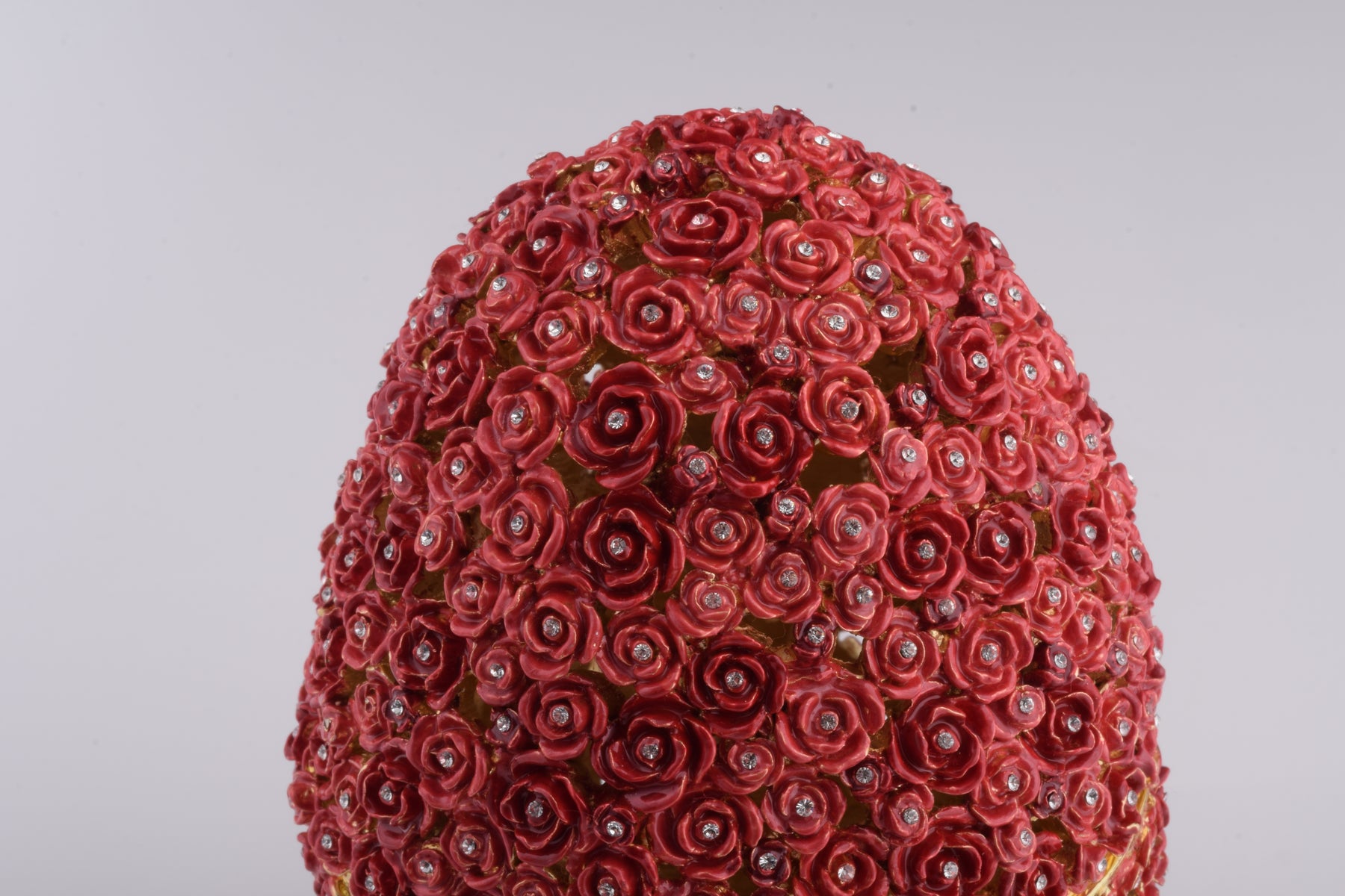 Rote Blumen Fabergé-Ei
