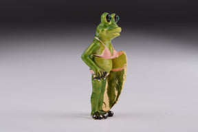 Keren Kopal Frog Holding a Surfboard