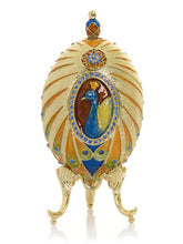 Keren Kopal Colorful Peacock Faberge Egg
