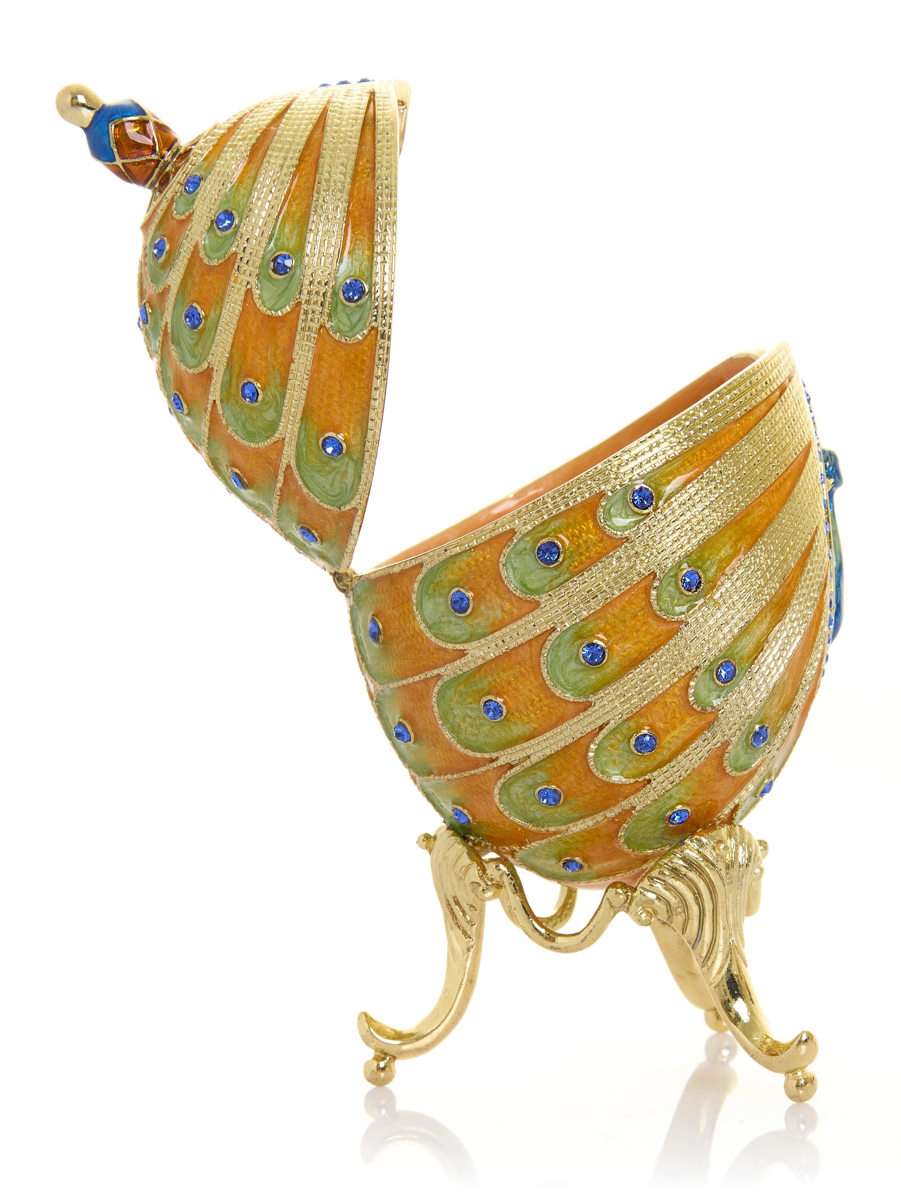 Keren Kopal Colorful Peacock Faberge Egg