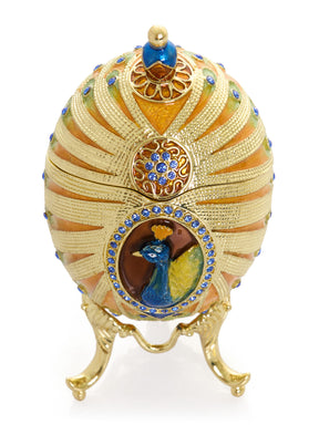 Keren Kopal Colorful Peacock Faberge Egg