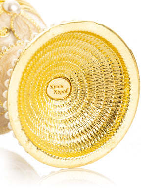 Gold Easter Egg with Pearls Necklace