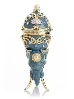 Keren Kopal Unique Easter Egg Elephant Pedestal