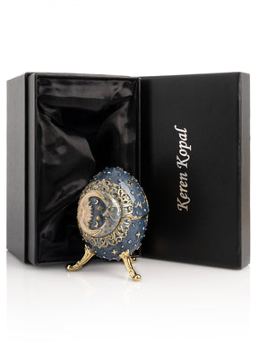 Keren Kopal Celestial Sun and Moon Egg Trinket Box