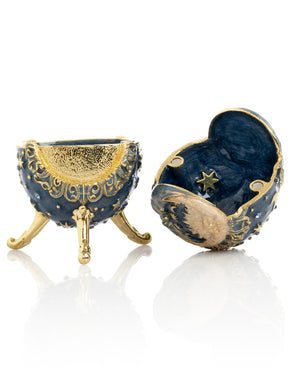 Keren Kopal Celestial Sun and Moon Egg Trinket Box