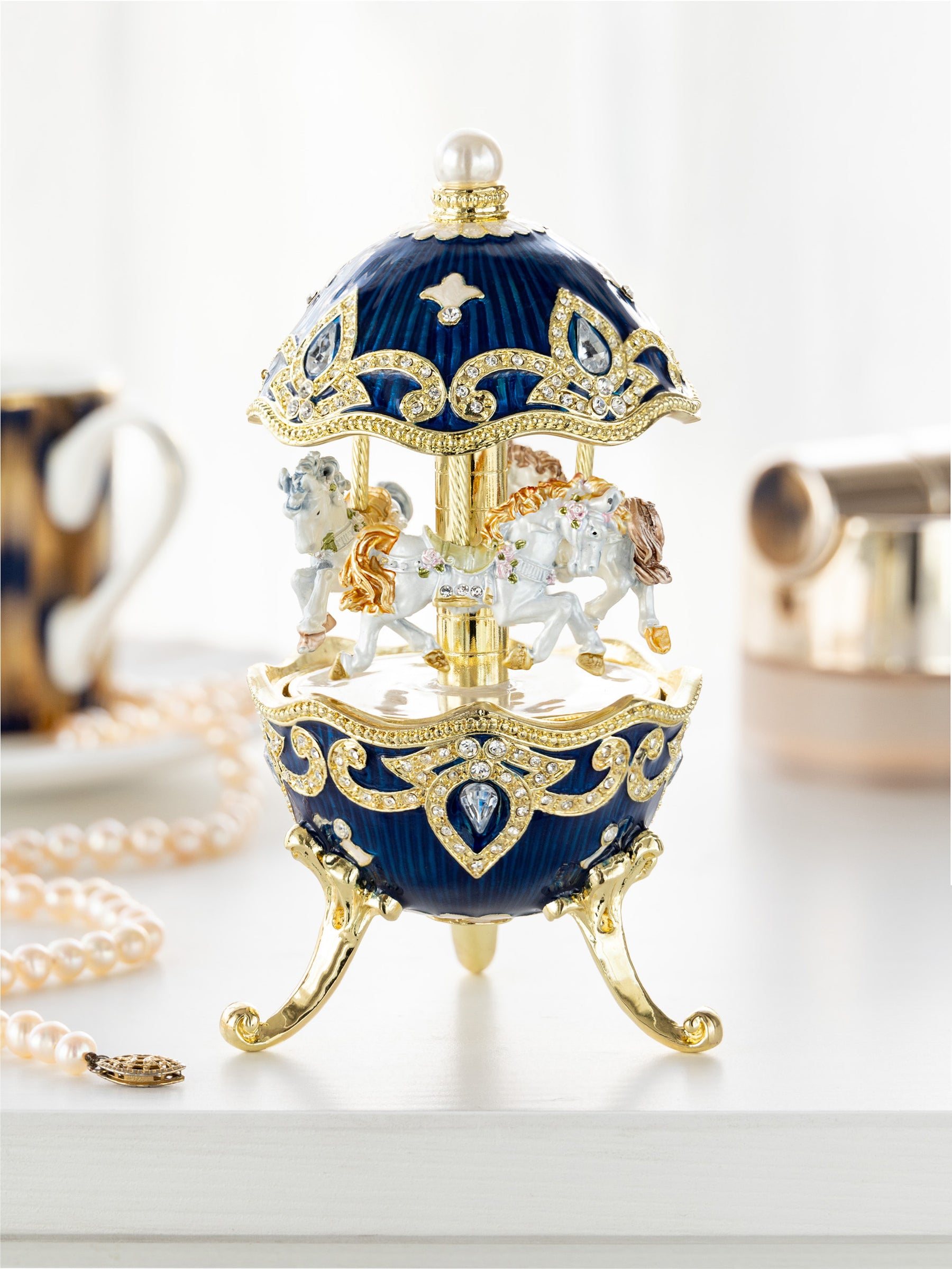 Fabergé - Keren Kopal - Boîte à bijoux Oeuf boîte à musique - Catawiki Fabergé - Keren Kopal - Boîte à bijoux Oeuf boîte à musique - Catawiki
