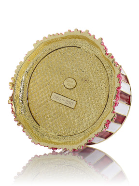 Blaues Faberge-Ei mit Pferdekarussell zum Aufziehen