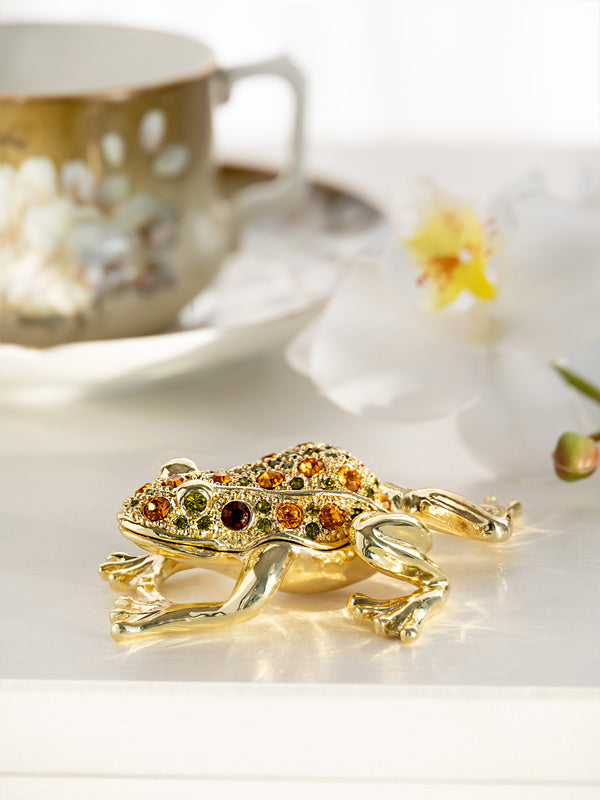 Boîte à bijoux Grenouille Dorée