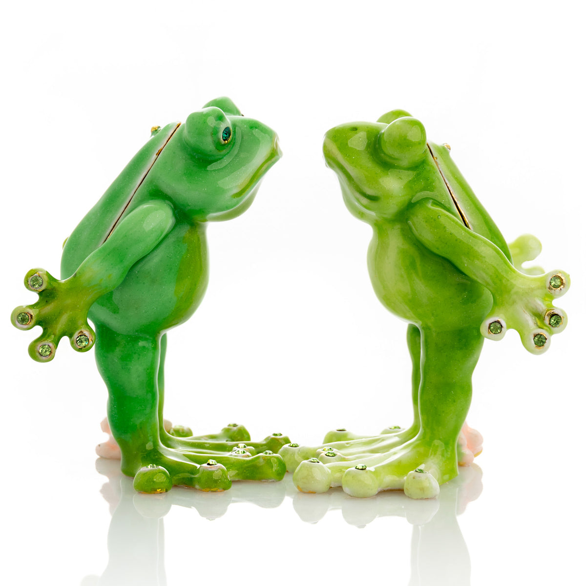 Kissing Frogs trinket box
