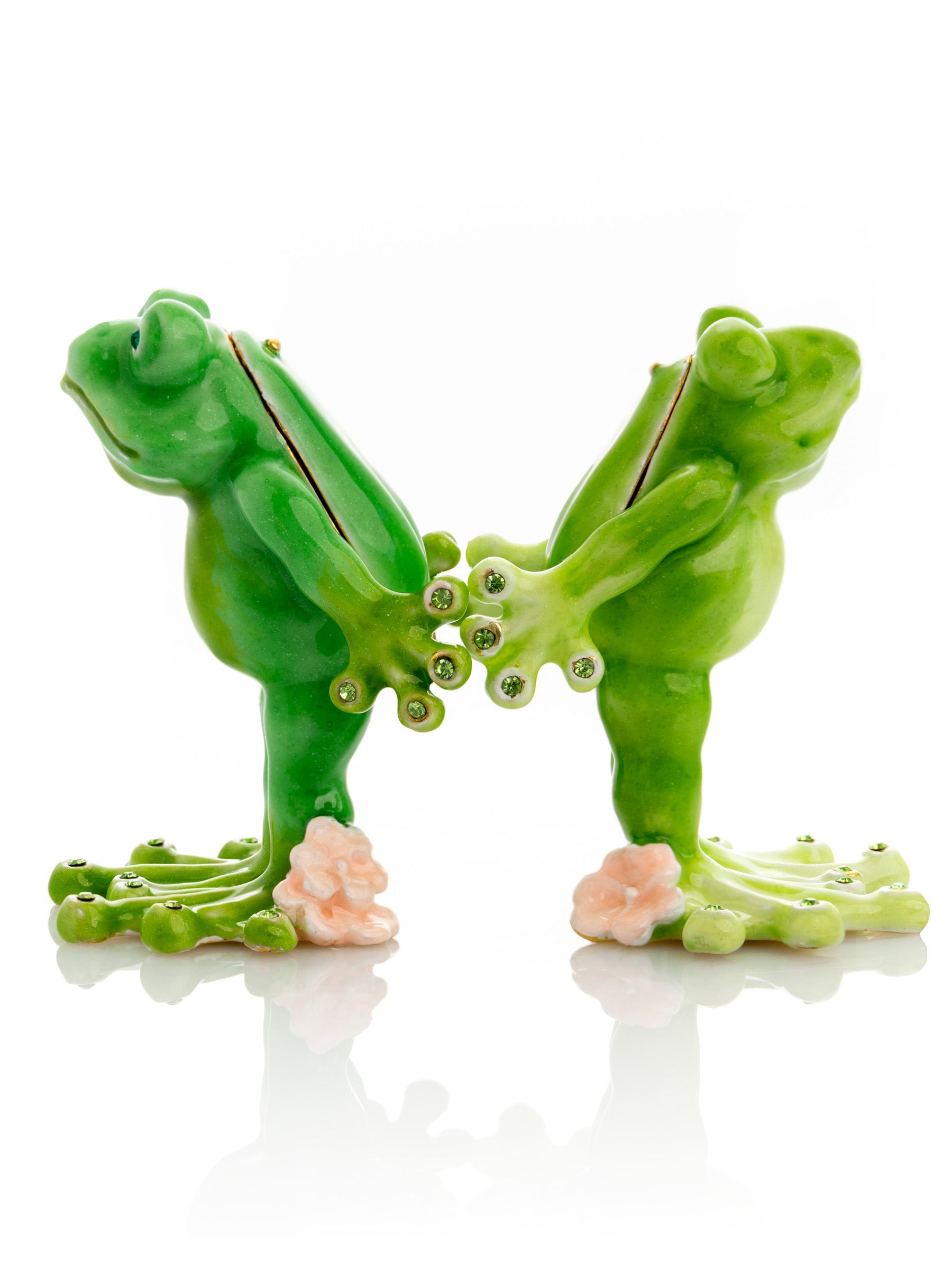 Kissing Frogs trinket box